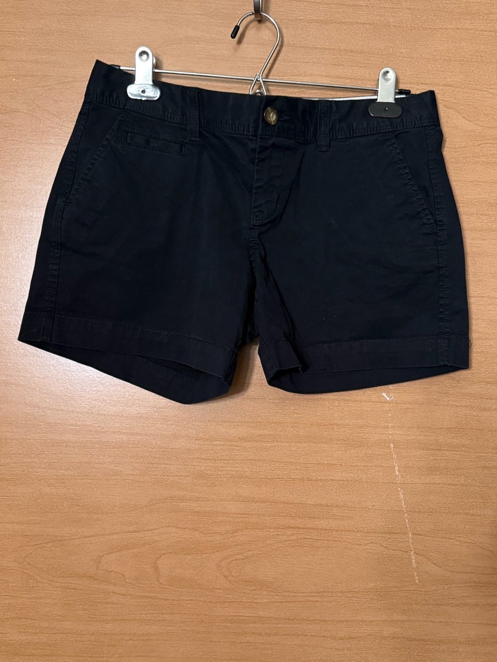 Old Navy Black Cotton Blend Jean-Style Shorts